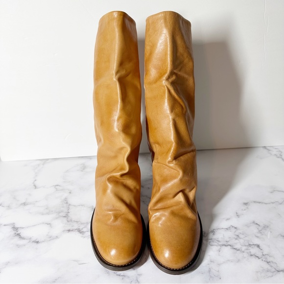 Free People Elle Block Heel Boot Size EU 41 Tan - Picture 6 of 16